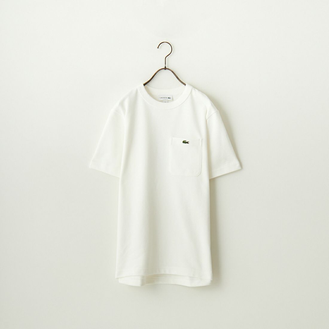 LACOSTE [ラコステ] ワンポイントロゴ 鹿の子ポケットTシャツ [TH4921]