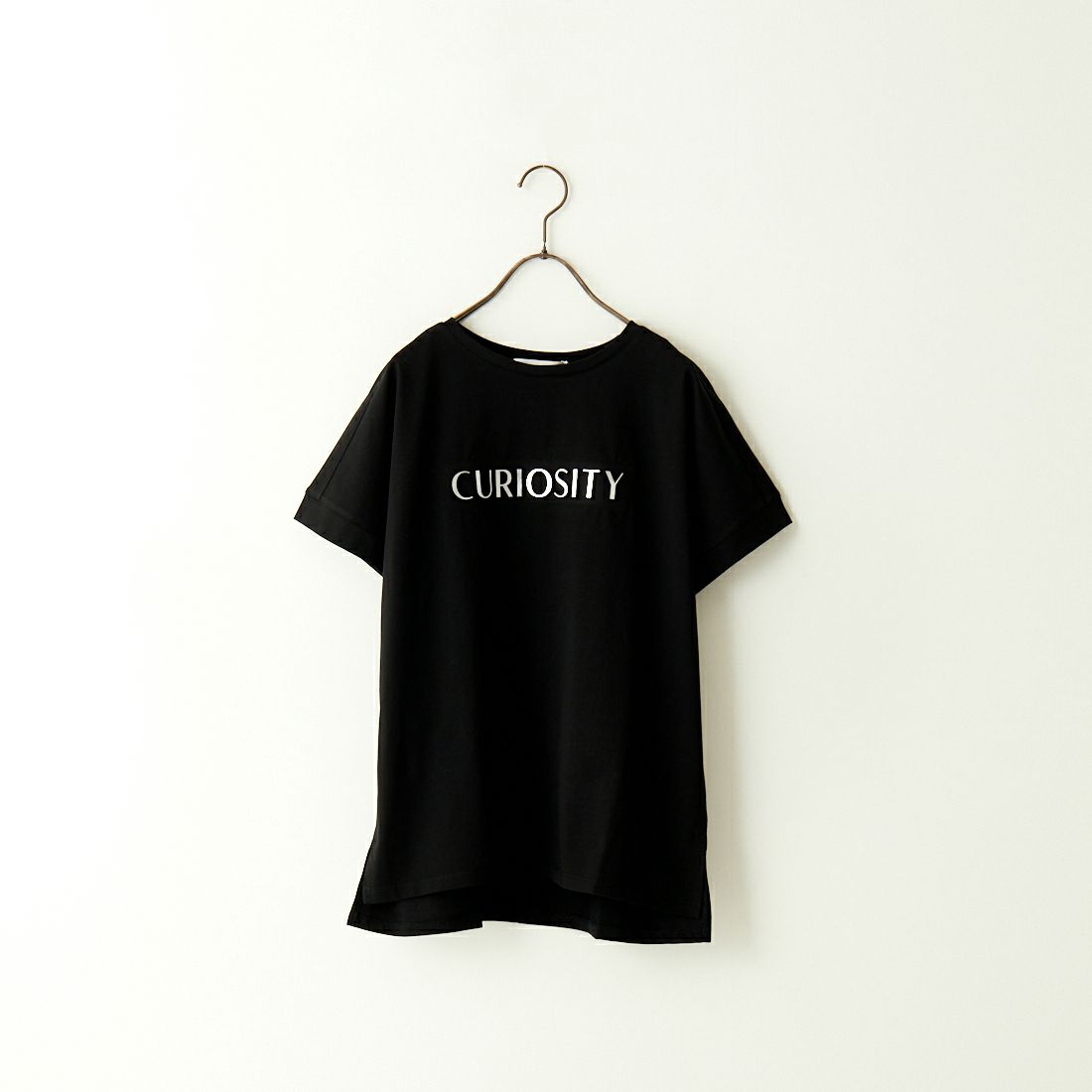 Maison de L'allure [メゾン ドゥ ラリュール] エンボスロゴドルマンスリーブＴシャツ [24112014] 09 BLACK