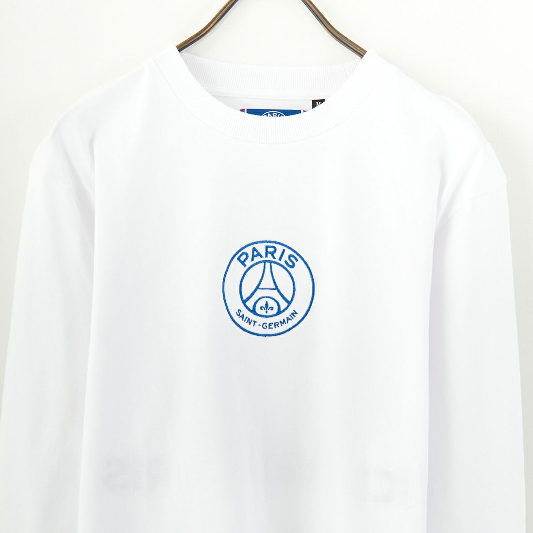 PARIS SAINT-GERMAN [パリ・サンジェルマン] PSG刺繍ロゴ ロングスリーブTシャツ [PS0324SS0001] WHITE
