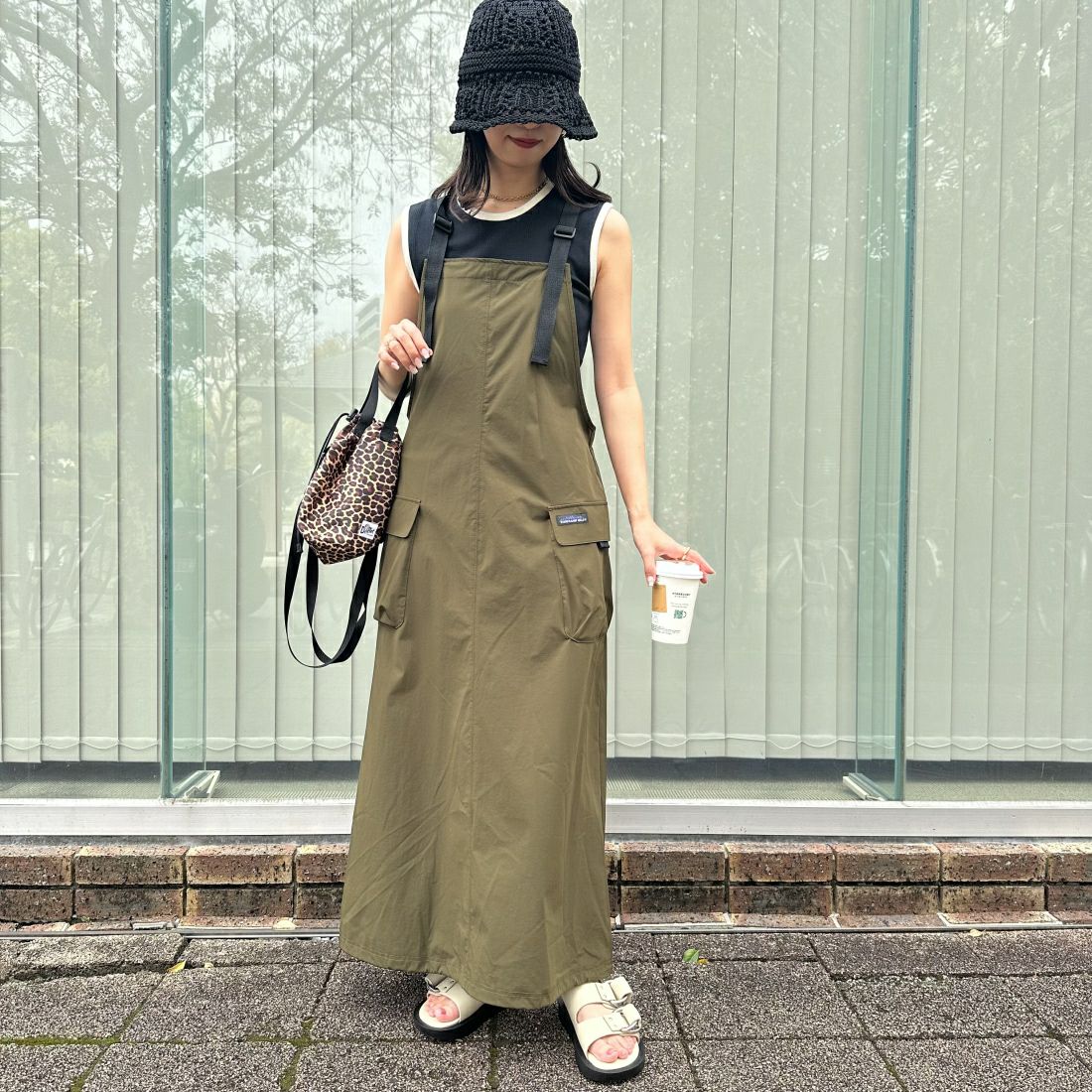 67 OLIVE&&モデル身長：163cm 着用サイズ：F&&