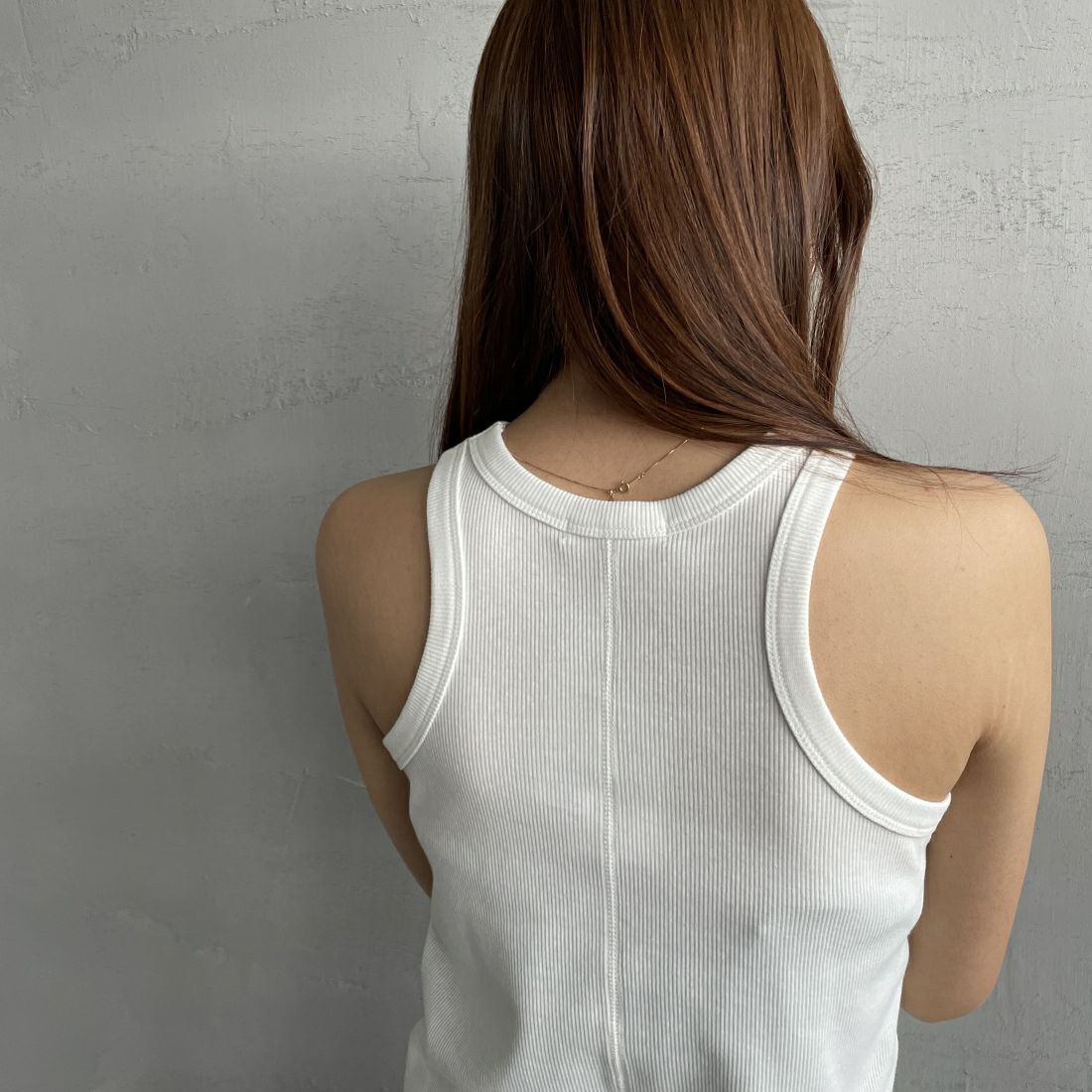 By/m [バイエム] アメリカンスリーブ タンクトップ [24112020] 02 OFF&&モデル身長：167cm　着用サイズ：F&&