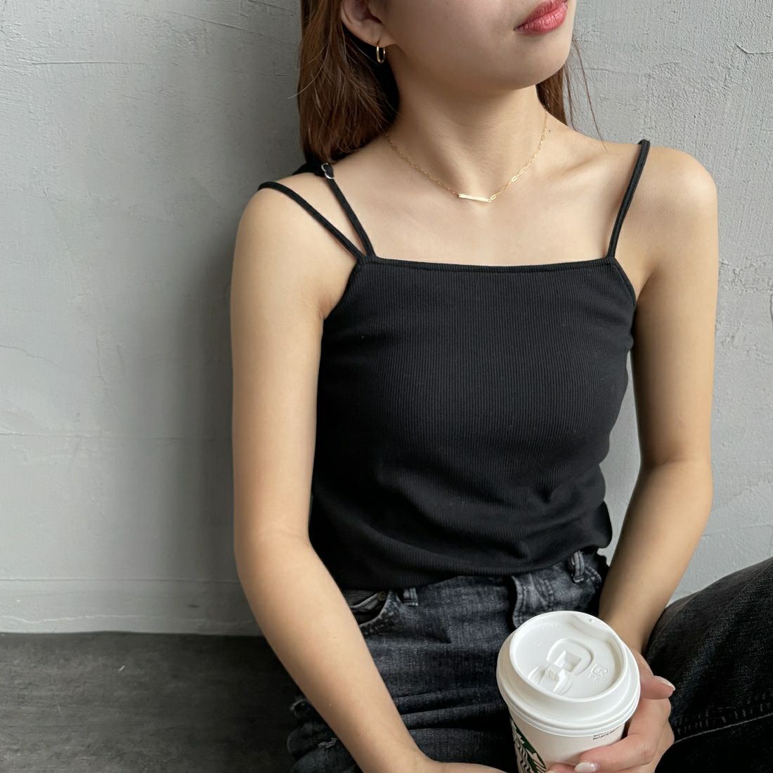 09 BLACK&&モデル身長：167cm　着用サイズ：F&&