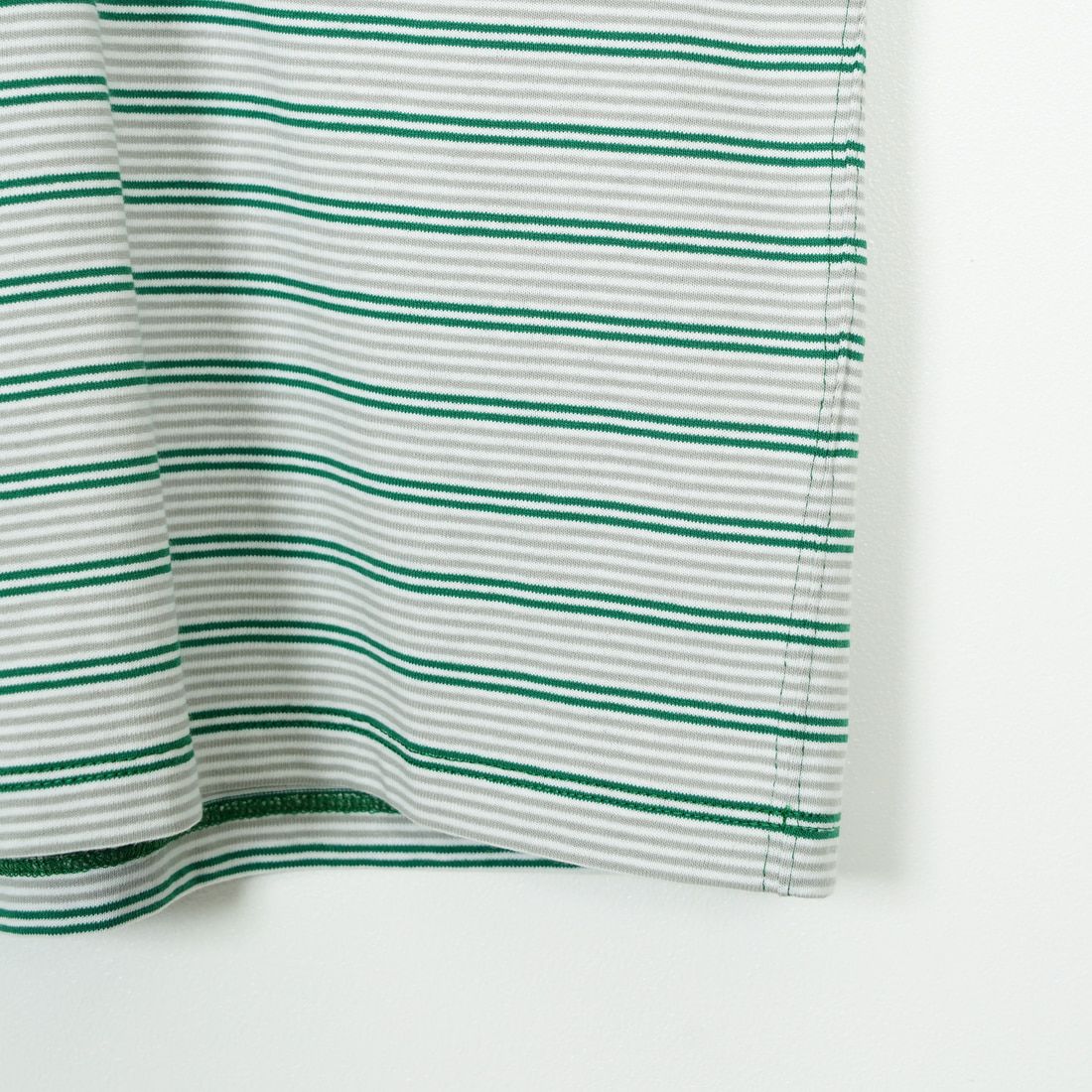 DANTON [ダントン] ストライプ ポケットTシャツ [DT-C0197TCB] GRN/GRY