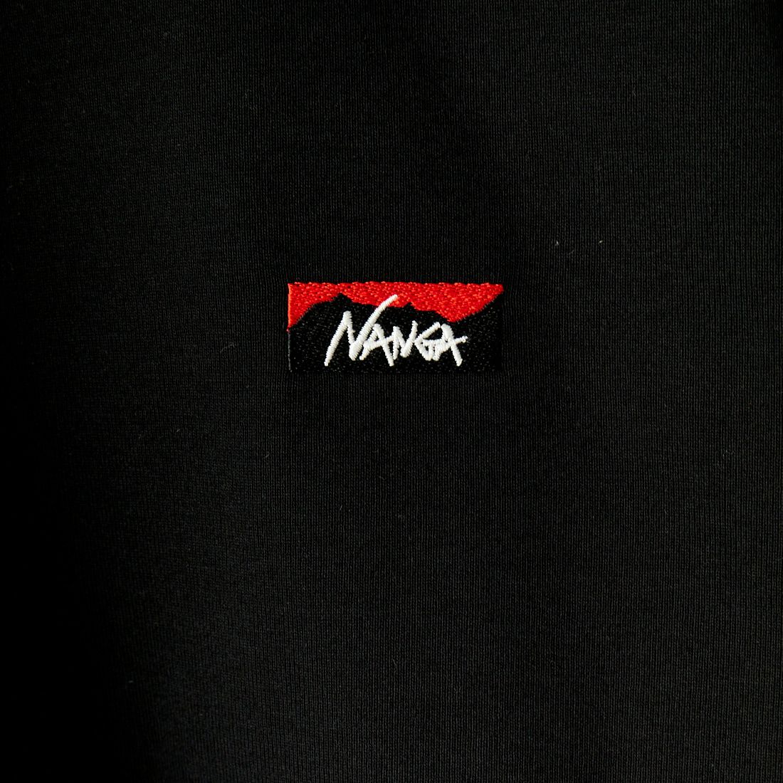NANGA [ナンガ] エコハイブリッド ボックスロゴ刺繍Tシャツ [NW2411-1G803-A] BLK