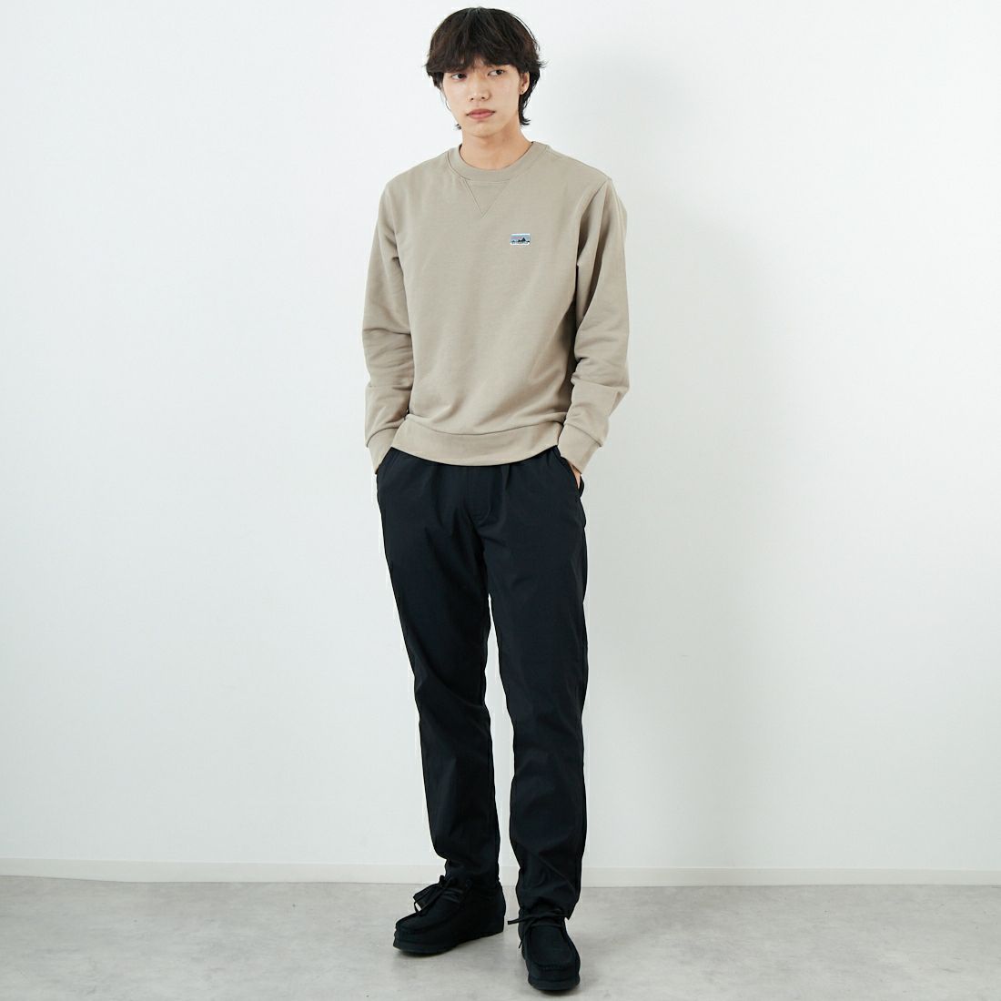 patagonia [パタゴニア] デイリー クルーネックスウェットシャツ [22765] SBDY &&モデル身長：179cm 着用サイズ：S&&