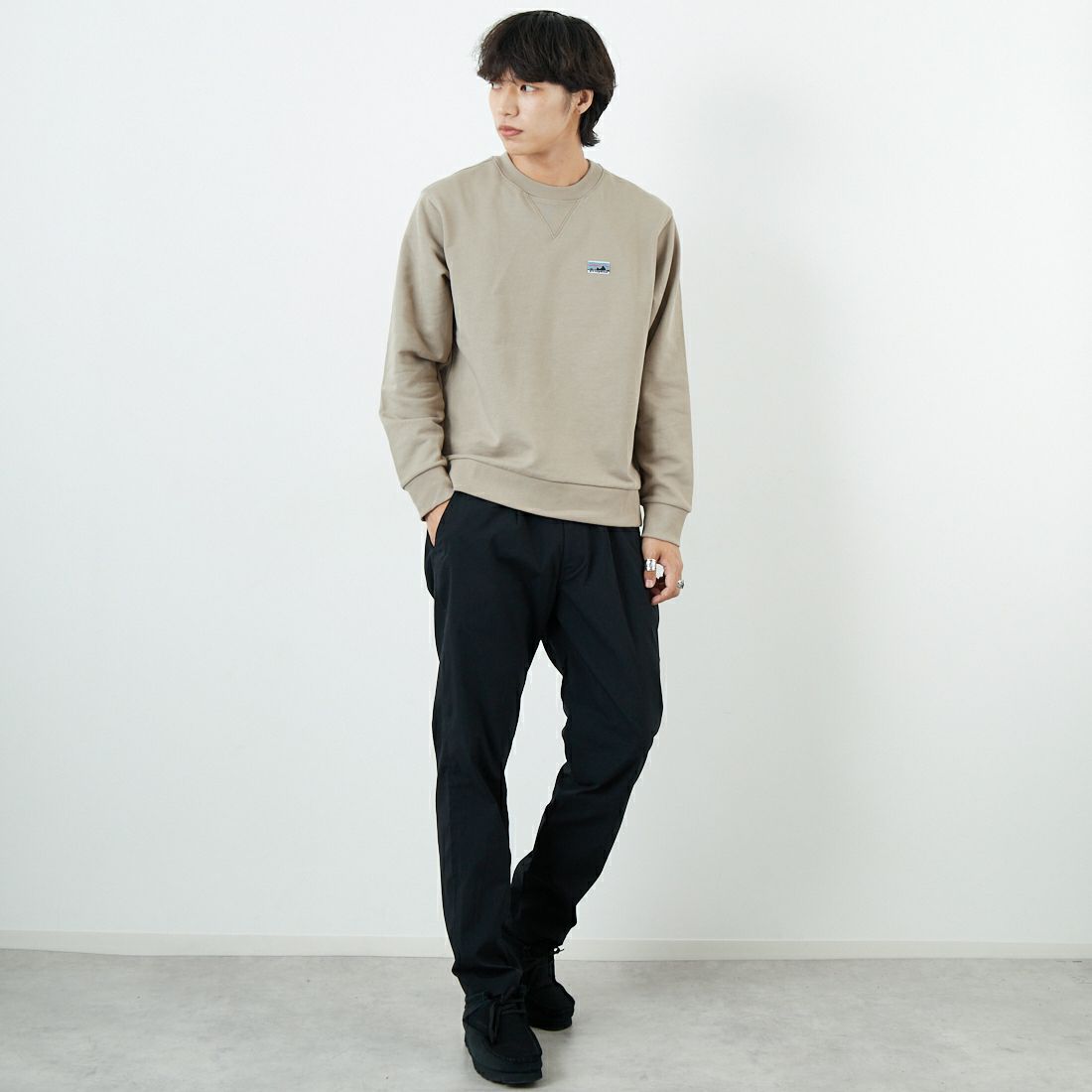 patagonia [パタゴニア] デイリー クルーネックスウェットシャツ [22765] SBDY &&モデル身長：179cm 着用サイズ：S&&