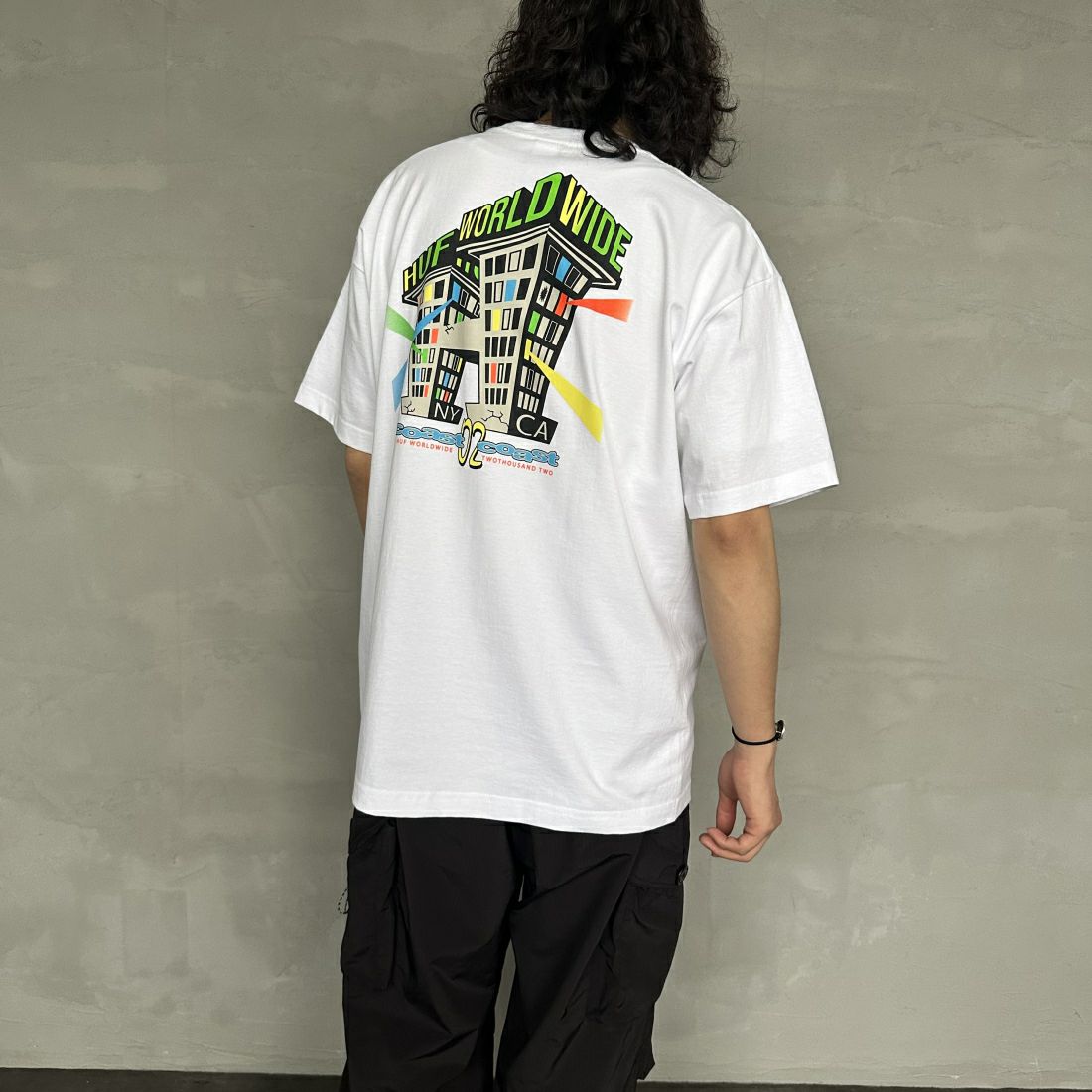 WHITE&&モデル身長：173cm 着用サイズ：L&&