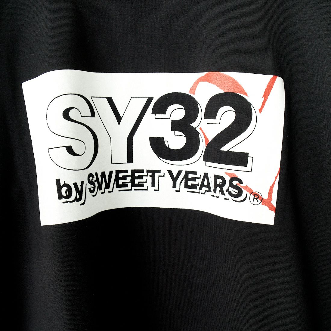 SY32 [エスワイサーティトゥ] ニューボックスロゴTシャツ [14153J] BLACK/WHIT