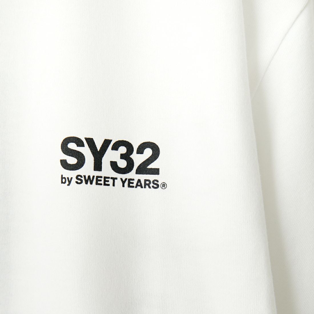 SY32 [エスワイサーティトゥ] バックスラッシュビックロゴTシャツ [14154J-W] WHITE/BLAC