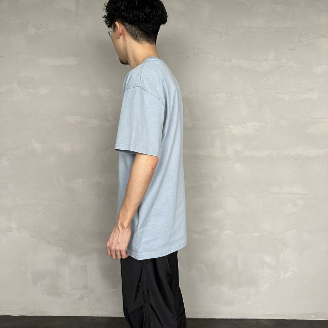 carhartt WIP [カーハートダブリューアイピー] ショートスリーブアメリカンスクリプトTシャツ [I029956] RATTAN &&モデル身長：168cm 着用サイズ：M&&