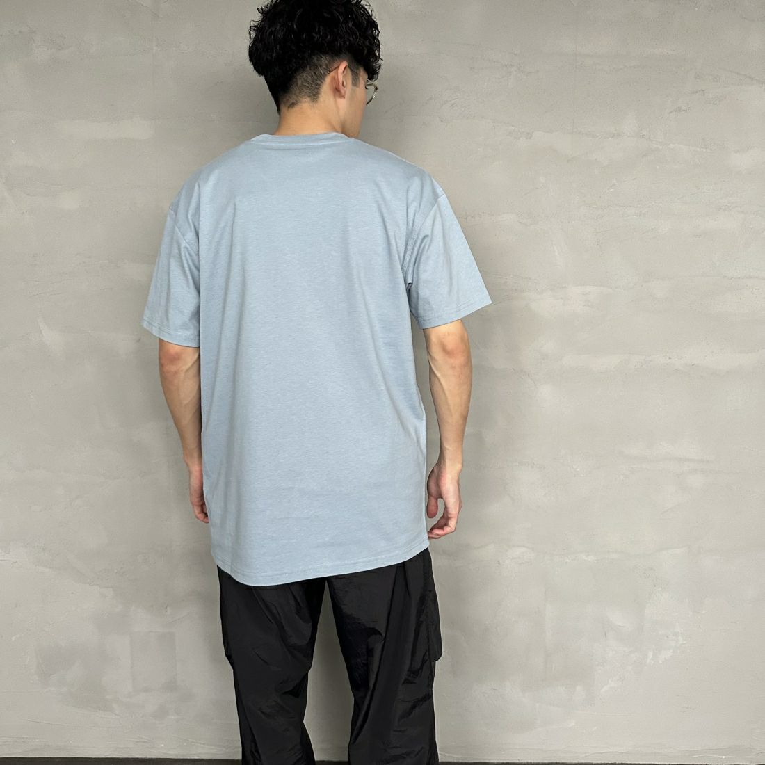 carhartt WIP [カーハートダブリューアイピー] ショートスリーブアメリカンスクリプトTシャツ [I029956] RATTAN &&モデル身長：168cm 着用サイズ：M&&