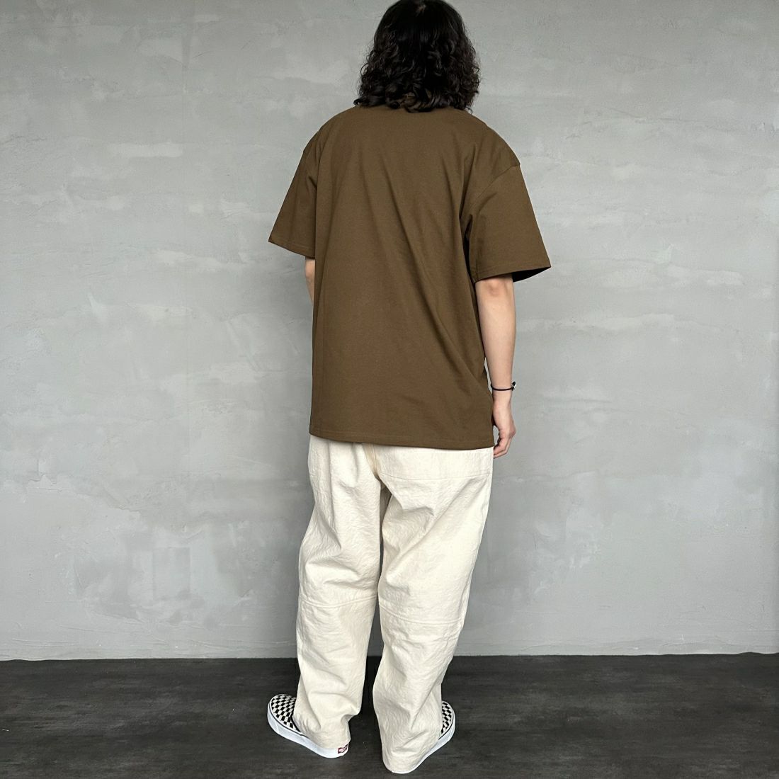 carhartt WIP [カーハートダブリューアイピー] ショートスリーブアメリカンスクリプトTシャツ [I029956] LUMBER &&モデル身長：173cm 着用サイズ：L&&