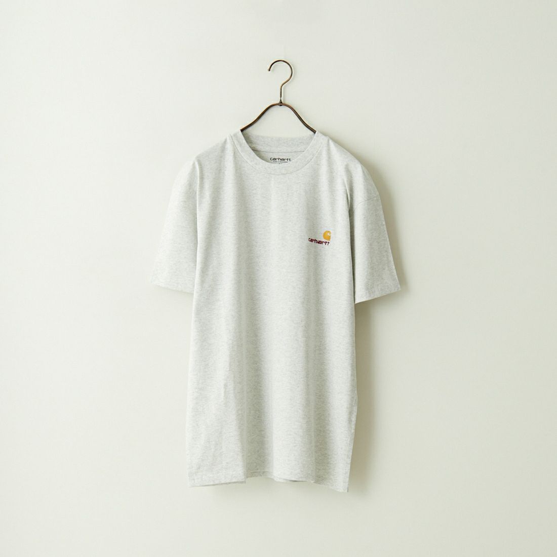 carhartt WIP [カーハートダブリューアイピー] ショートスリーブアメリカンスクリプトTシャツ [I029956] ASH HEATHE