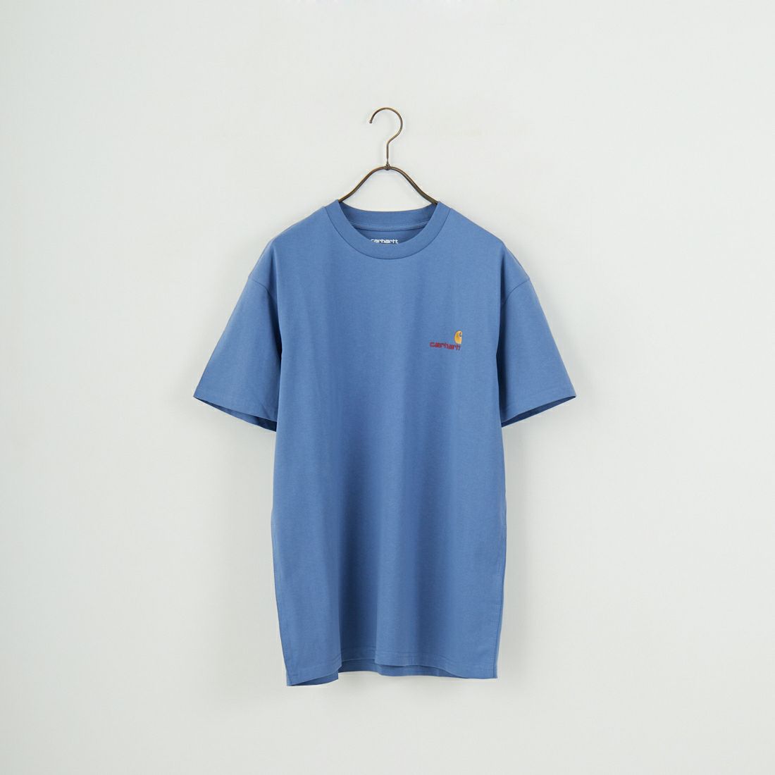 carhartt WIP [カーハートダブリューアイピー] ショートスリーブアメリカンスクリプトTシャツ [I029956] BLUE IRIS