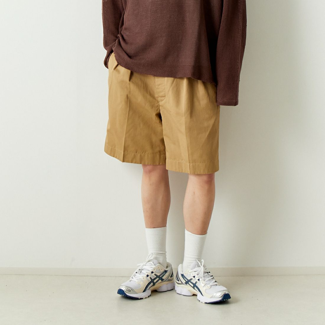A VONTADE [アボンタージ] 80'Sグルカショーツ [VTD-0455-PT] 8 KHAKI &&モデル身長：182cm 着用サイズ：M&&
