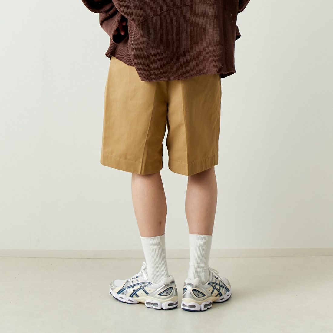 A VONTADE [アボンタージ] 80'Sグルカショーツ [VTD-0455-PT] 8 KHAKI &&モデル身長：182cm 着用サイズ：M&&