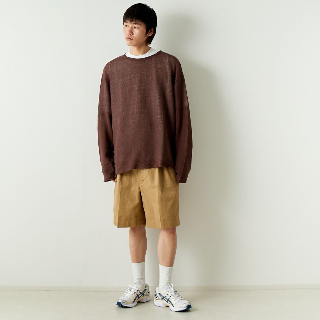 A VONTADE [アボンタージ] 80'Sグルカショーツ [VTD-0455-PT] 8 KHAKI &&モデル身長：182cm 着用サイズ：M&&