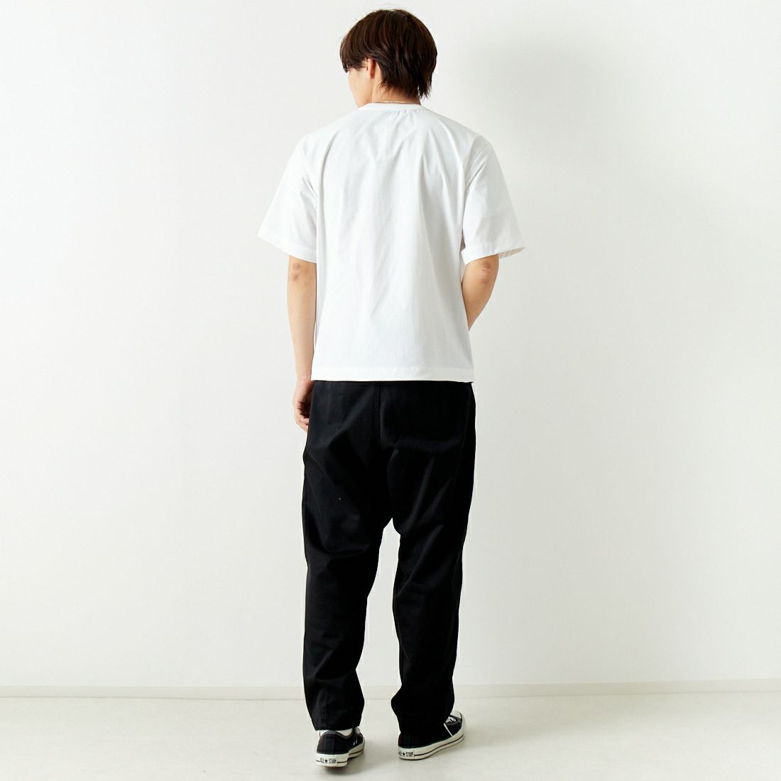 A.P.C. GOLF [アー・ペー・セー ゴルフ] ウィンドブレーカーTシャツ [CWM4457] WHITE &&モデル身長：179cm 着用サイズ：M&&