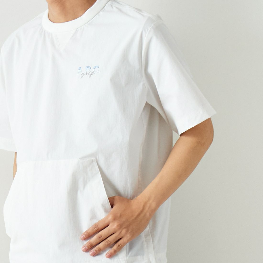 A.P.C. GOLF [アー・ペー・セー ゴルフ] ウィンドブレーカーTシャツ [CWM4457] WHITE
