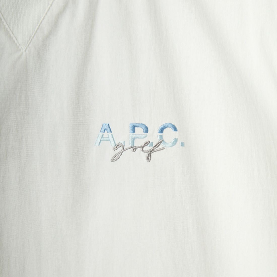 A.P.C. GOLF [アー・ペー・セー ゴルフ] ウィンドブレーカーTシャツ [CWM4457] WHITE