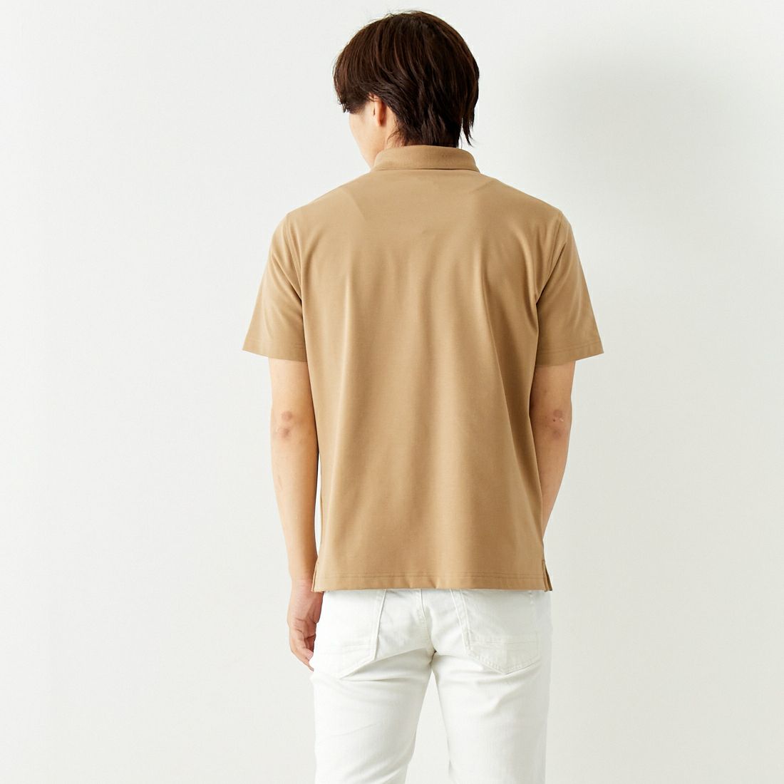A.P.C. GOLF [アー・ペー・セー ゴルフ] ベーシックポロシャツ [CTS4412] L.BEIGE &&モデル身長：179cm 着用サイズ：L&&