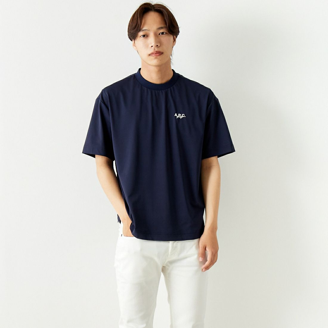 NAVY&&モデル身長：179cm 着用サイズ：L&&