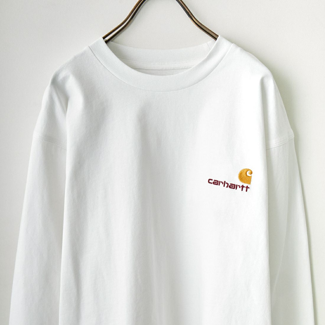 carhartt WIP [カーハートダブリューアイピー] ロングスリーブアメリカンスクリプトTシャツ [I029955] WHITE