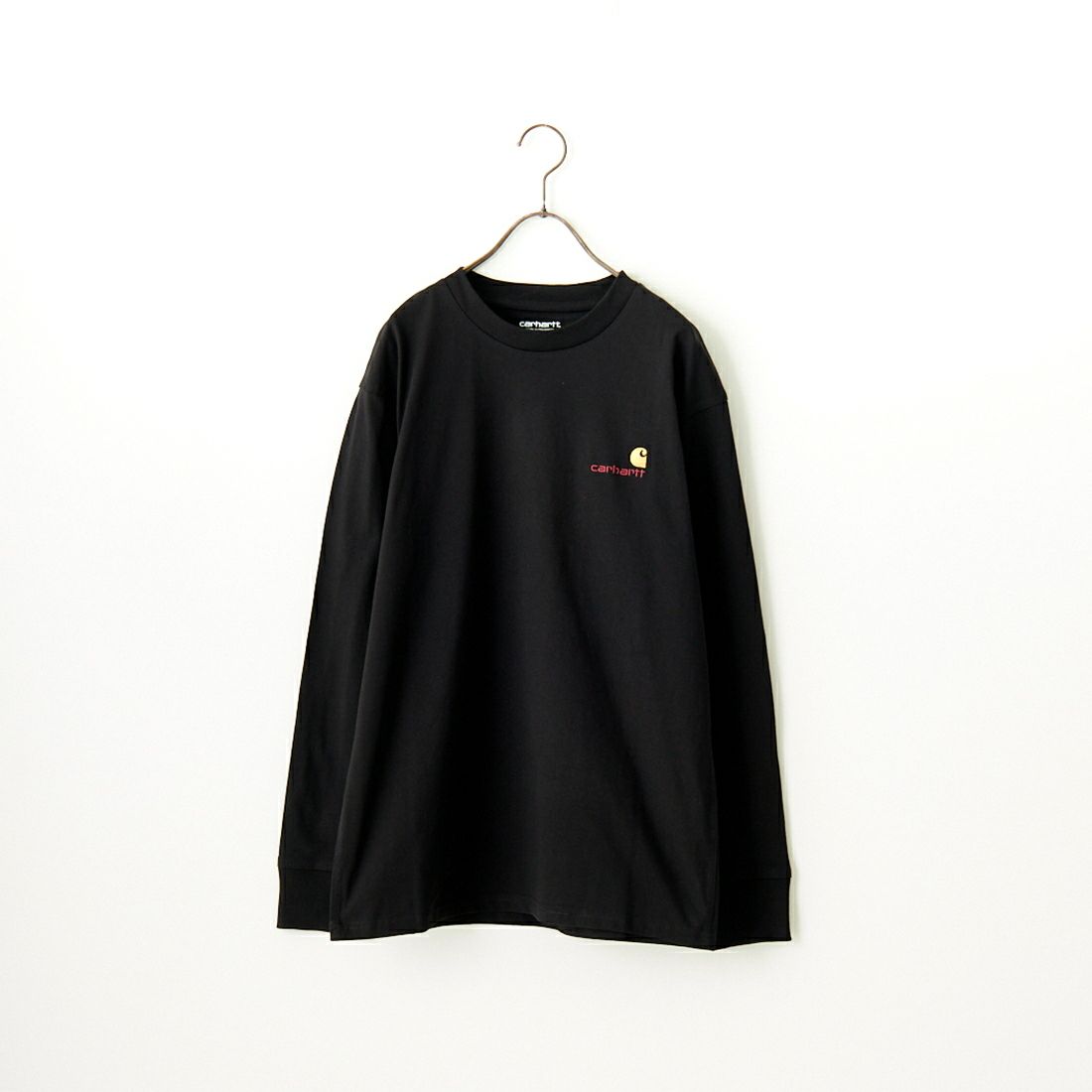 carhartt WIP [カーハートダブリューアイピー] ロングスリーブアメリカンスクリプトTシャツ [I029955] BLACK