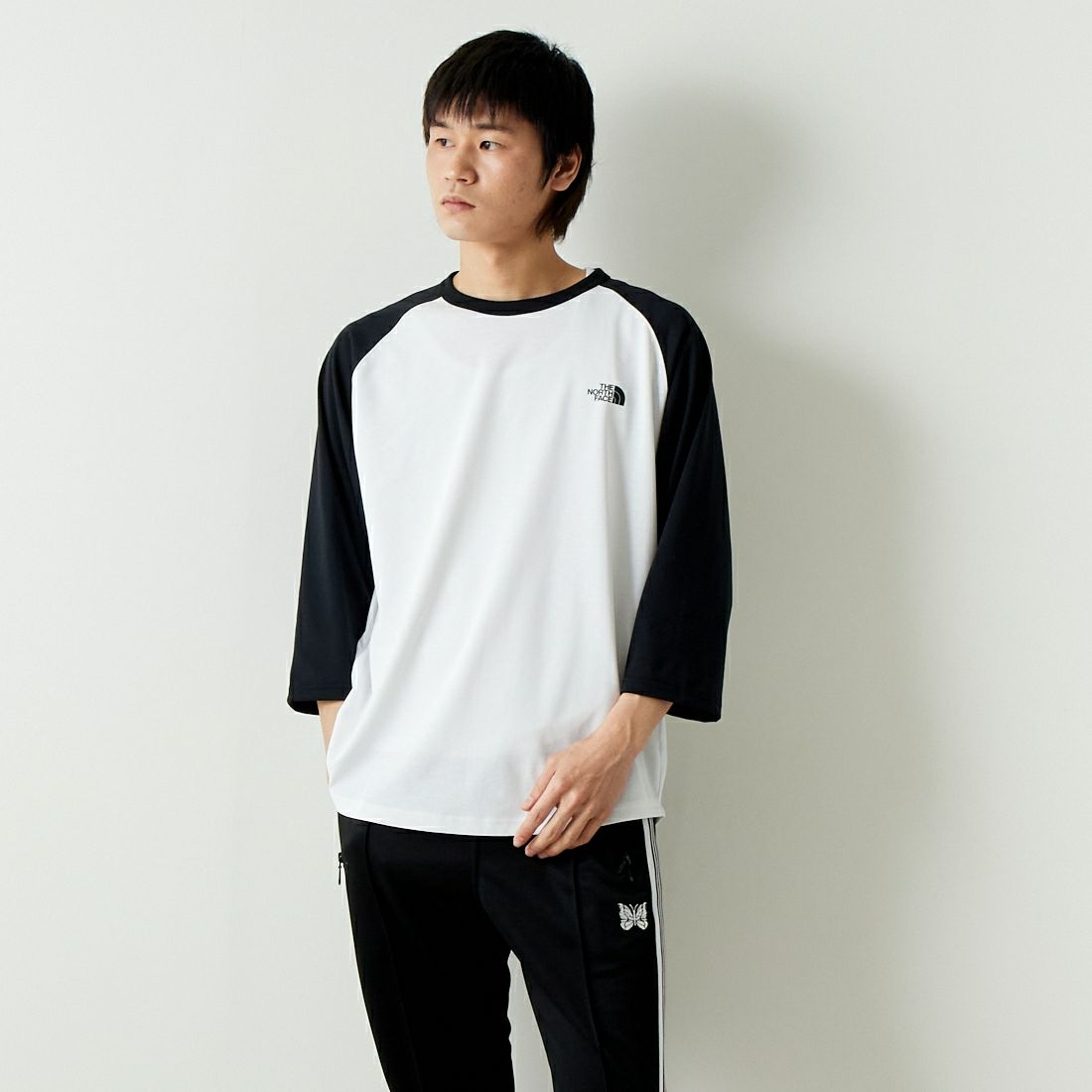 THE NORTH FACE [ザ ノースフェイス] クォータースリーブベースボールTシャツ [NT32476]