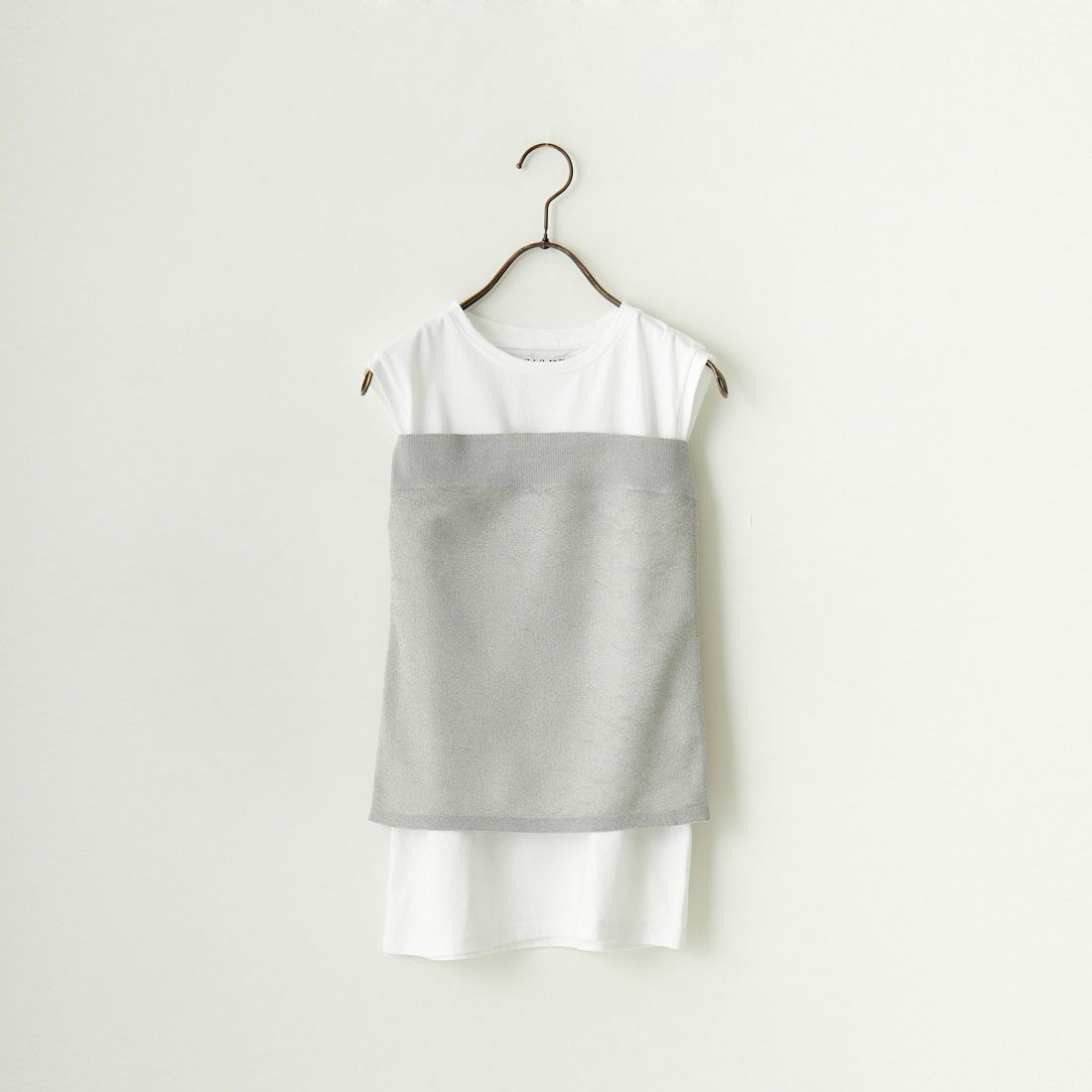 MICA&DEAL [マイカアンドディール] ラメベアトップ＆タンクセット [0124209083] SILVER