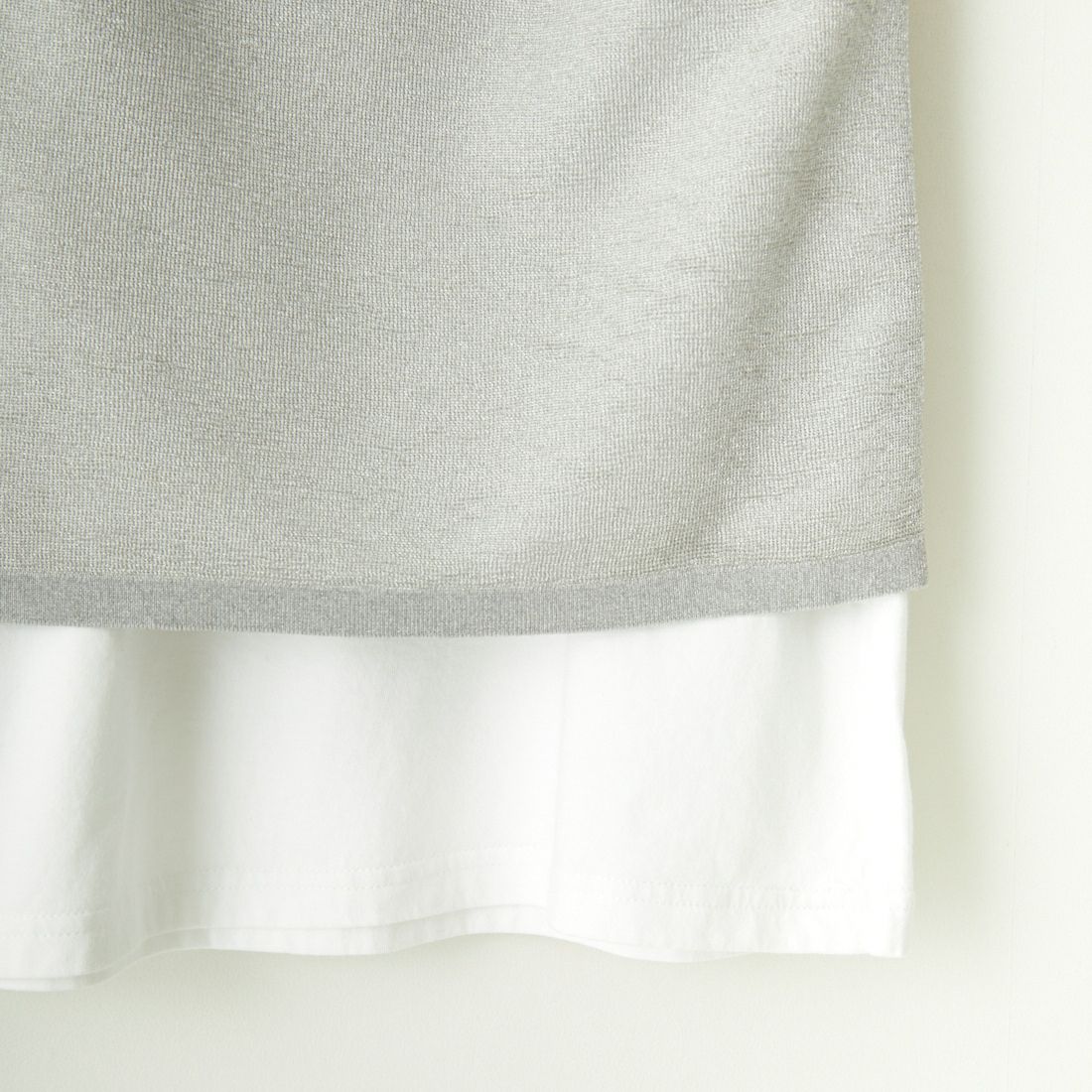 MICA&DEAL [マイカアンドディール] ラメベアトップ＆タンクセット [0124209083] SILVER