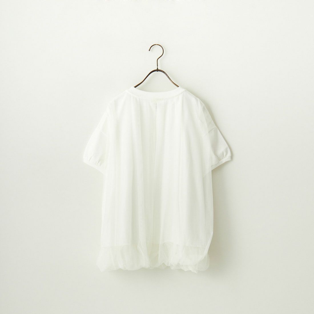 MARGAUX [マルゴー] チュールコンビTシャツ [MG-CT-24021-S] OFF WHITE