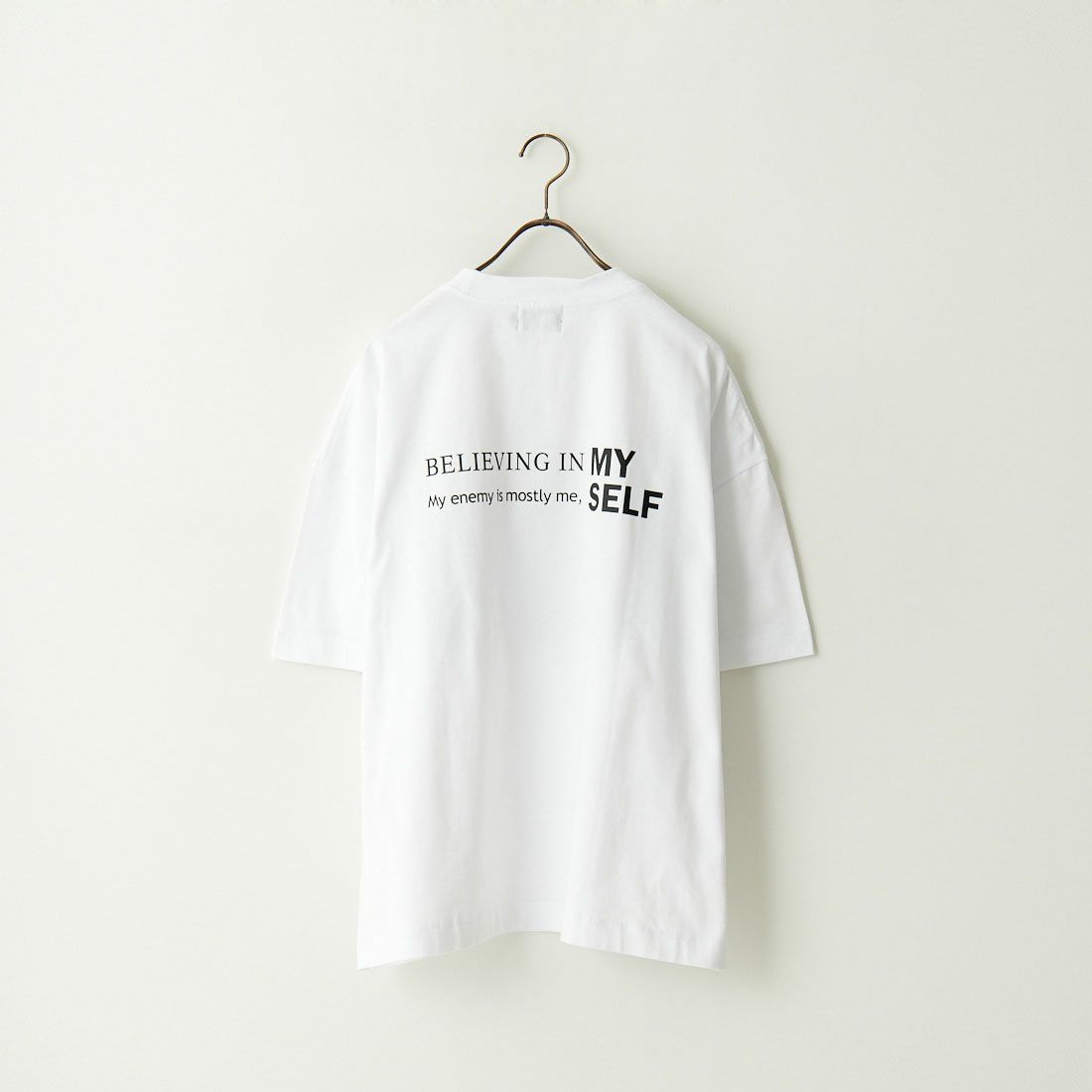 SLICK [スリック] ドロップショルダープリントTシャツ COME AS [5255853] 900 WHITE
