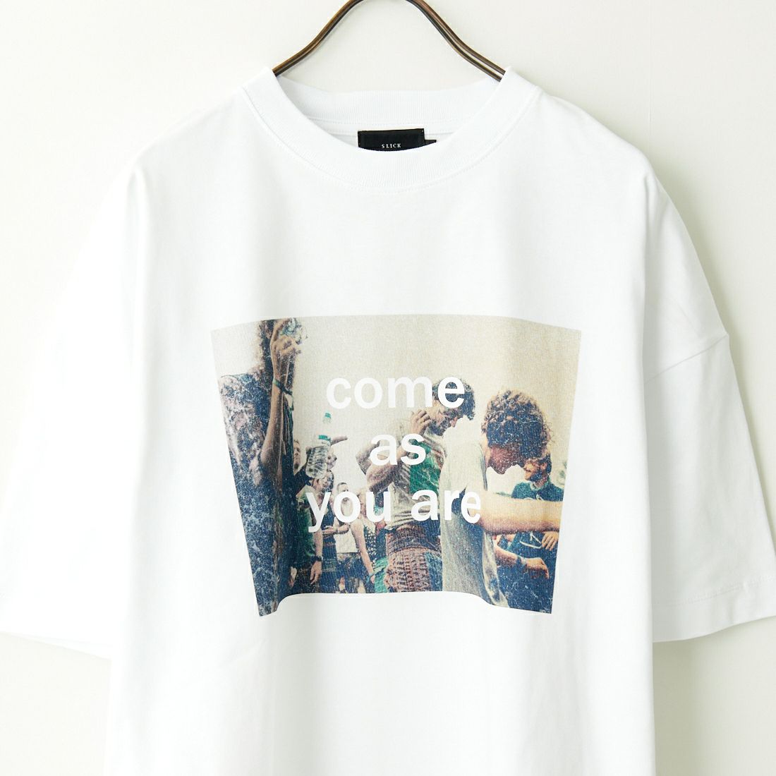 SLICK [スリック] ドロップショルダープリントTシャツ COME AS [5255853] 900 WHITE