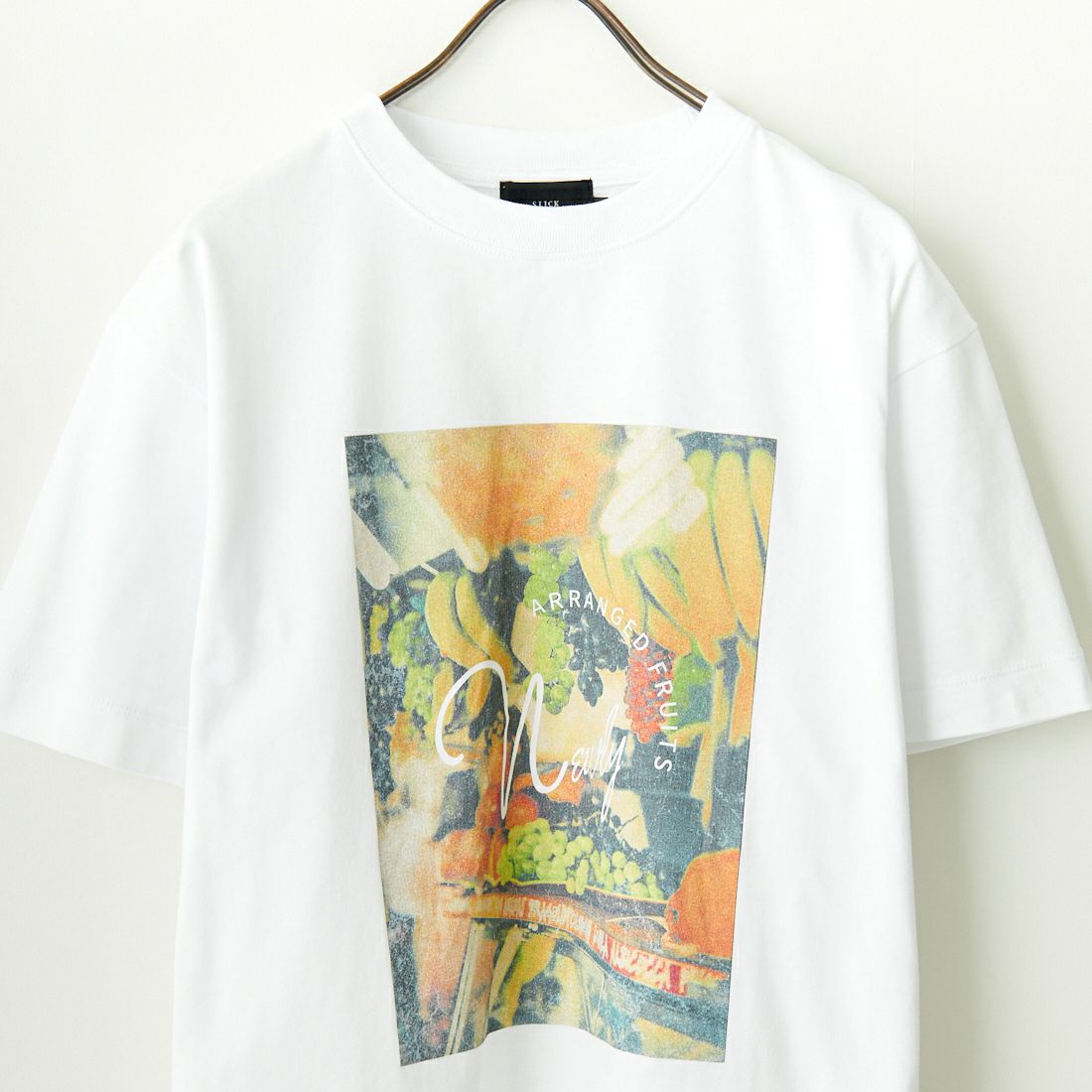 SLICK [スリック] レギュラーフィットプリントTシャツ FRUITS [5255857] 900 WHITE