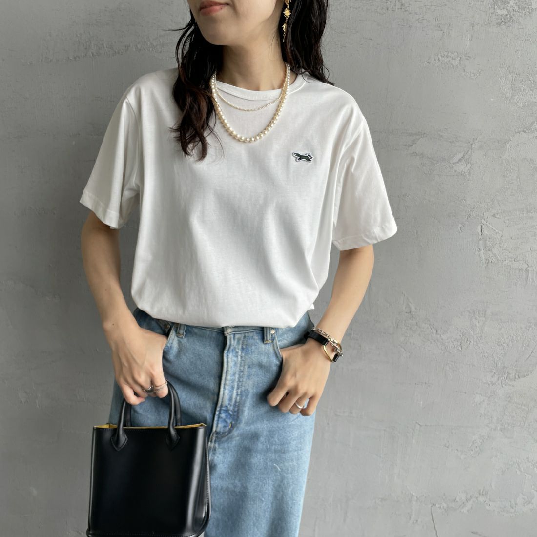 THE FOX [ザフォックス] 別注 ワンポイントロゴワッペン リンガーTシャツ [JF24SS-02-JF]