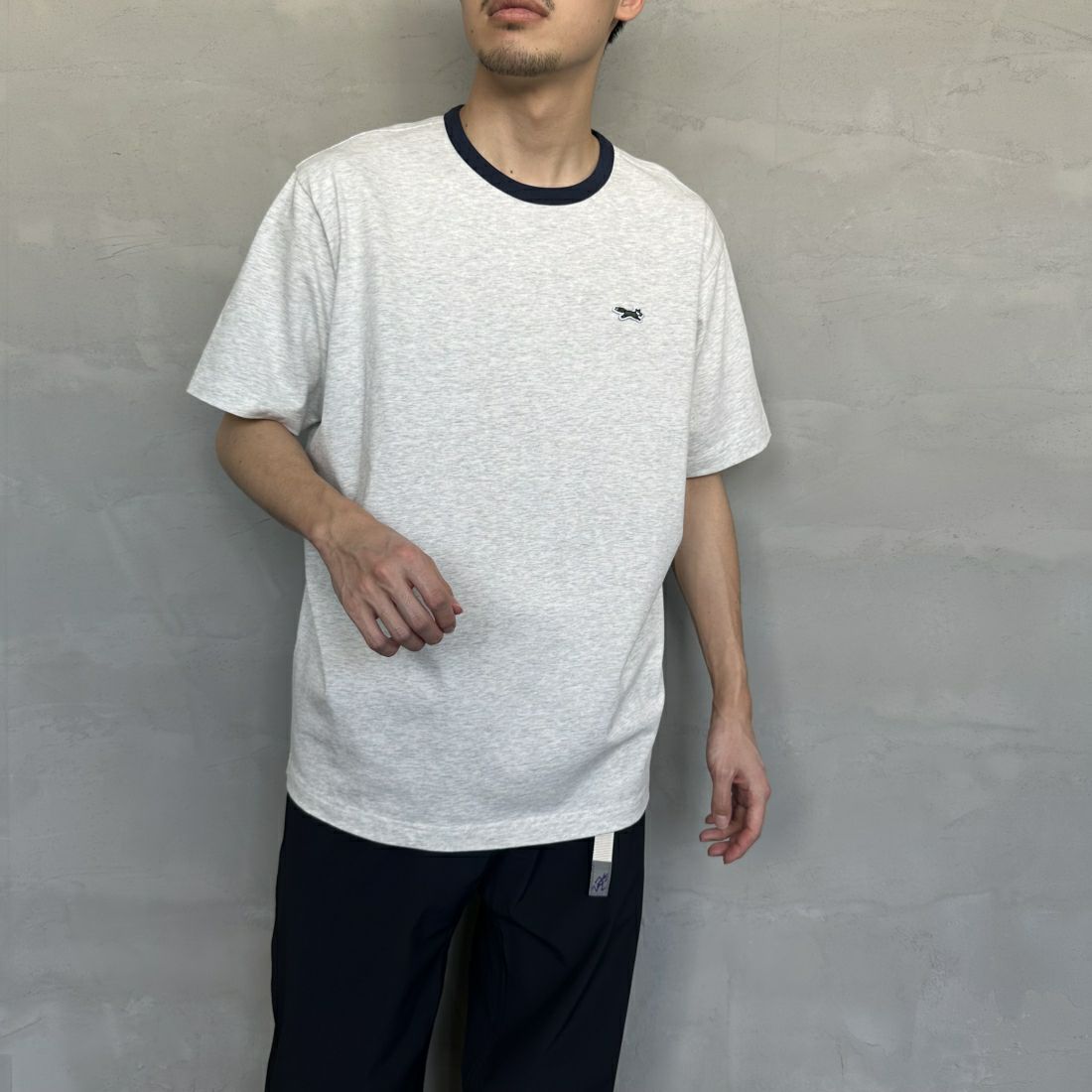 A.GRY/NVY&&モデル身長：168cm 着用サイズ：L&&