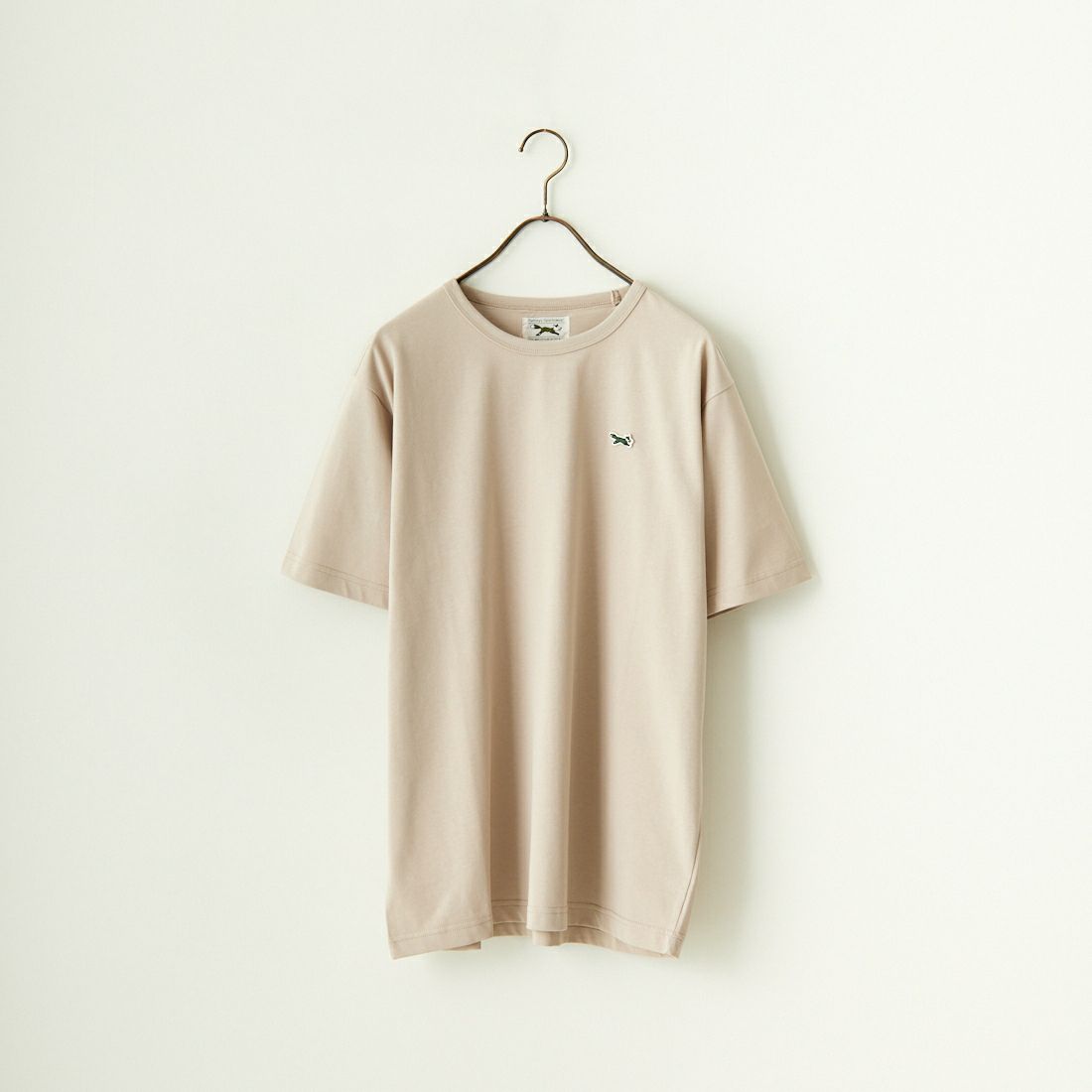 THE FOX [ザフォックス] 別注 ワンポイントロゴワッペン リンガーTシャツ [JF24SS-02-JF] GREIGE