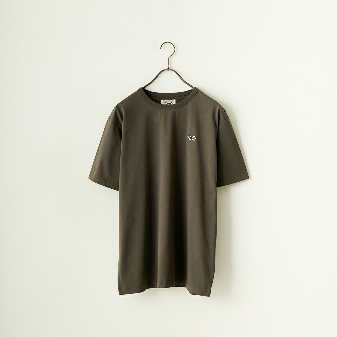 THE FOX [ザフォックス] 別注 ワンポイントロゴワッペン リンガーTシャツ [JF24SS-02-JF] CHARCOAL