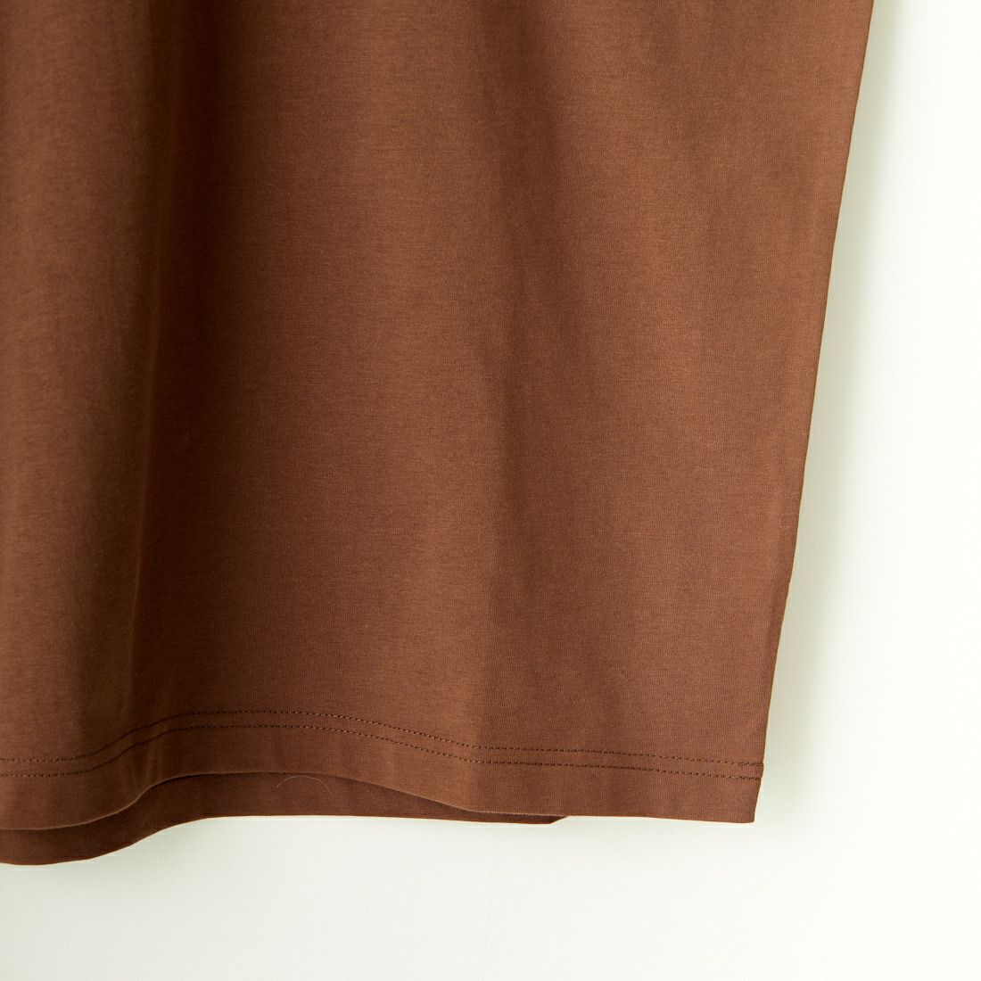THE FOX [ザフォックス] 別注 ワンポイントロゴワッペン リンガーTシャツ [JF24SS-02-JF] BRN/NVY