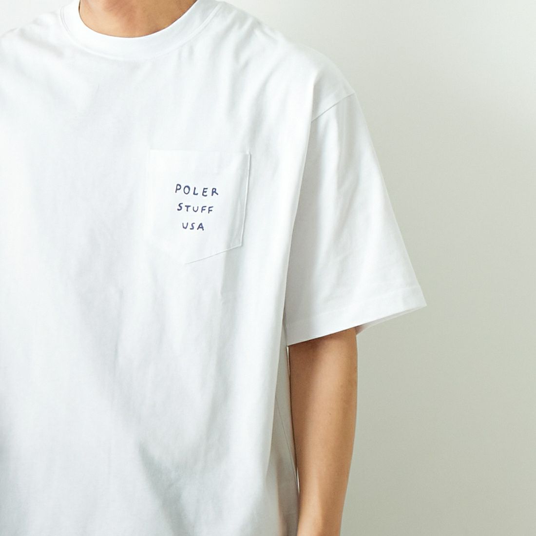 POLeR [ポーラー] テントリラックスフィット ポケットTシャツ [241MCV0234] WHITE