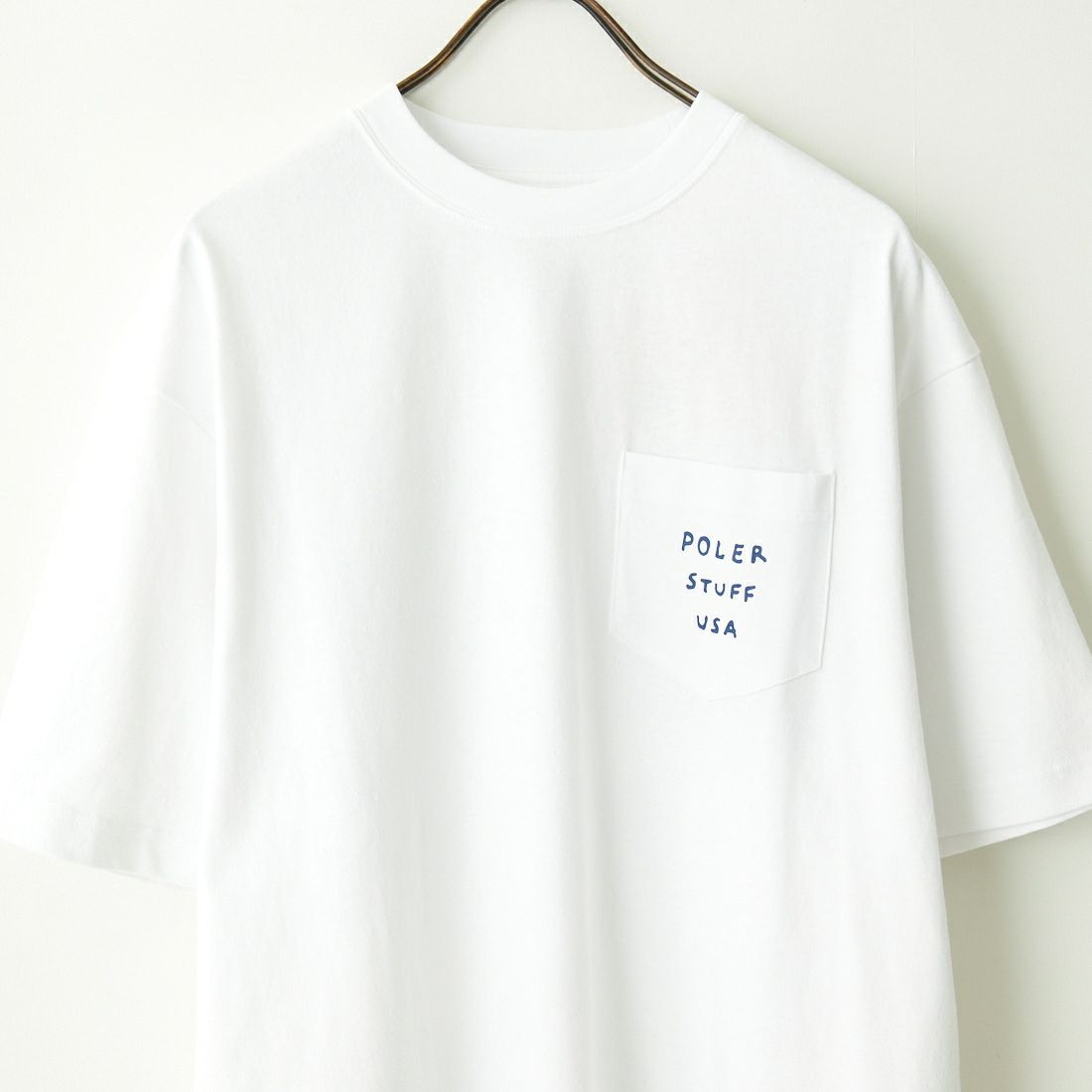 POLeR [ポーラー] テントリラックスフィット ポケットTシャツ [241MCV0234] WHITE