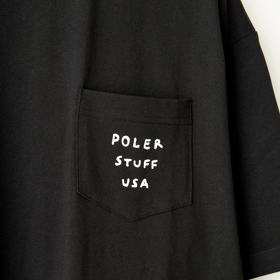POLeR [ポーラー] テントリラックスフィット ポケットTシャツ [241MCV0234] BLACK