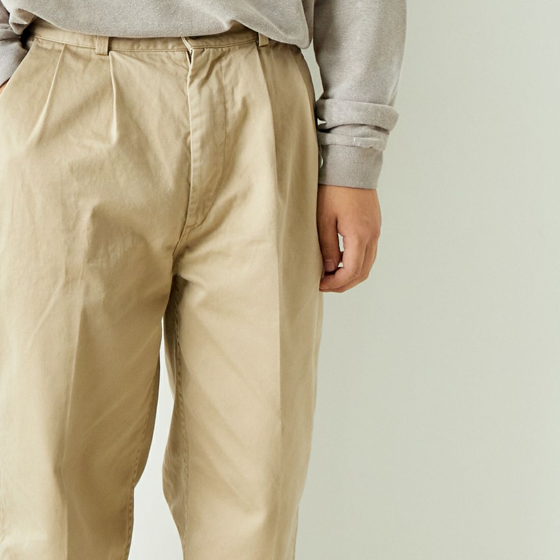 orSlow [オアスロウ] 2タック ワイド トラウザー チノパンツ [03-5021] 40 KHAKI