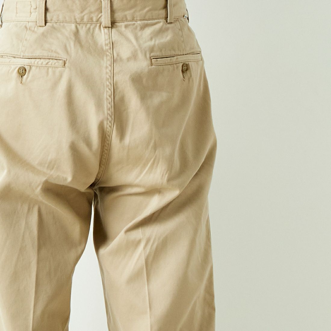 orSlow [オアスロウ] 2タック ワイド トラウザー チノパンツ [03-5021] 40 KHAKI