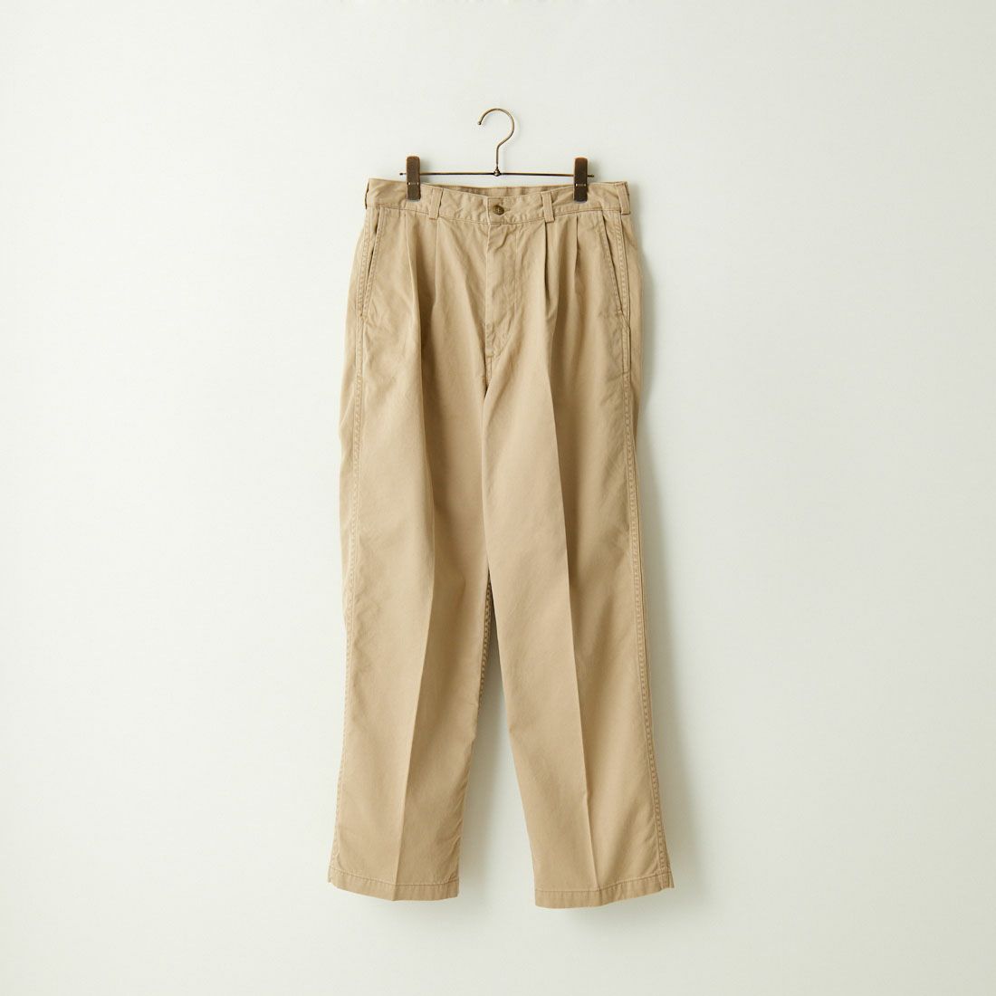 orSlow [オアスロウ] 2タック ワイド トラウザー チノパンツ [03-5021] 40 KHAKI