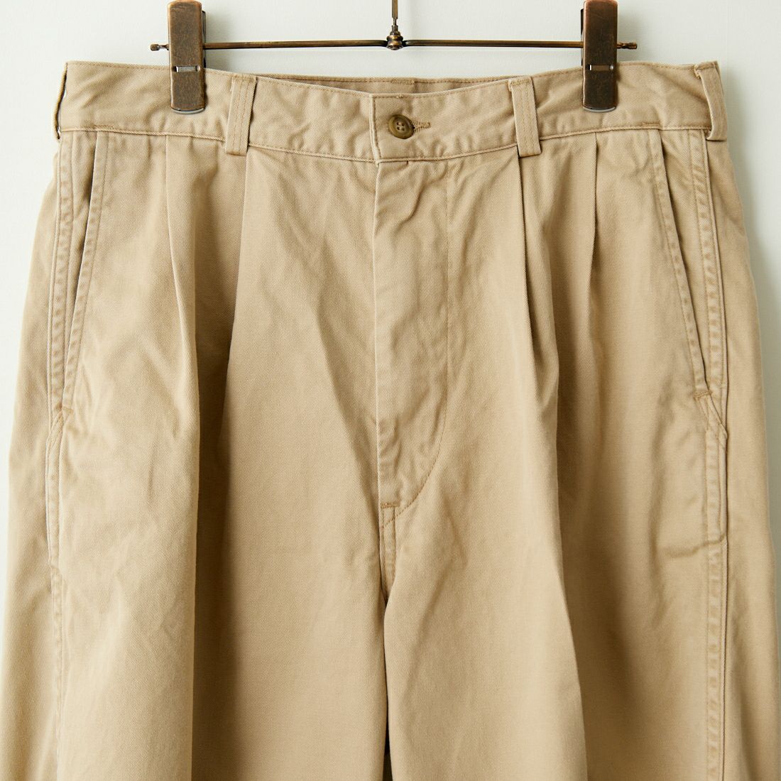 orSlow [オアスロウ] 2タック ワイド トラウザー チノパンツ [03-5021] 40 KHAKI