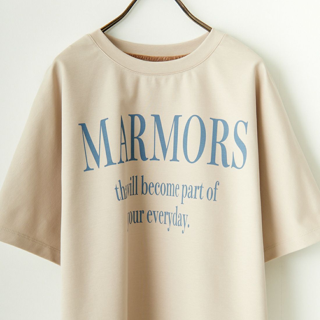 marmors [マルモア] ポンチロゴTシャツ [0224209035] BEIGE