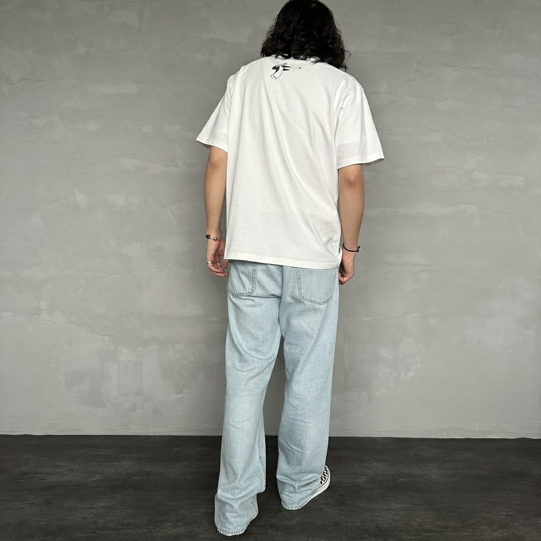 CHUMS [チャムス] プリントTシャツ [CH01-2379] W001 WHITE &&モデル身長：173cm 着用サイズ：XL&&