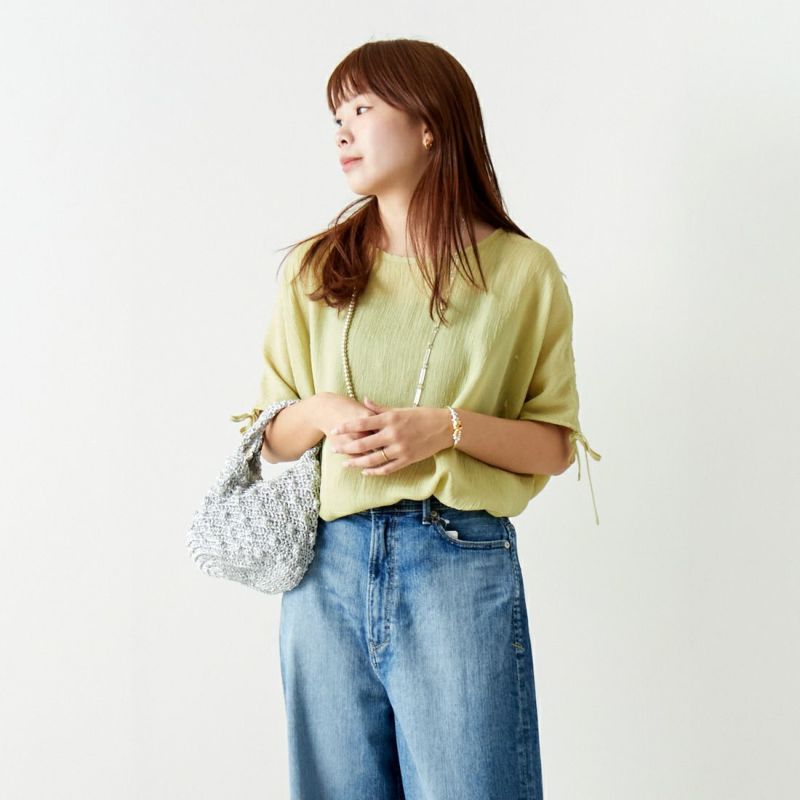 STELLA CIFFON [ステラシフォン] ジオメトリーレース刺繍シャツ